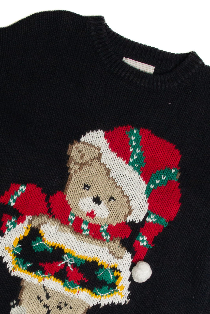 Vintage Black Ugly Christmas Sweater 62704