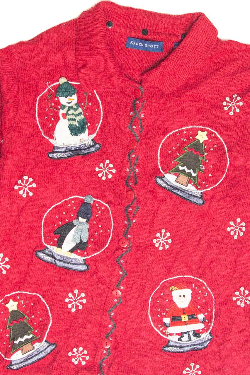 Vintage Red Ugly Christmas Cardigan 63113