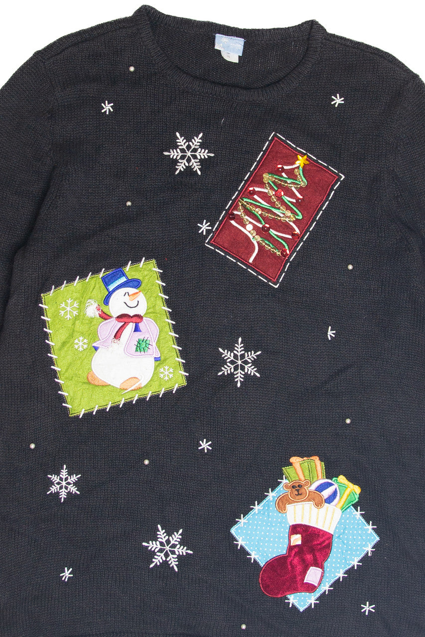 Vintage Black Ugly Christmas Pullover 63301
