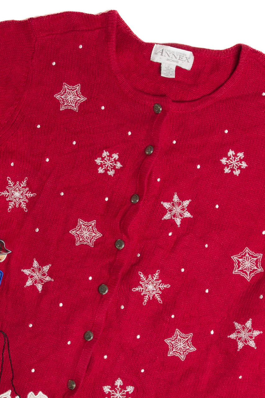 Vintage Red Ugly Christmas Cardigan 62641