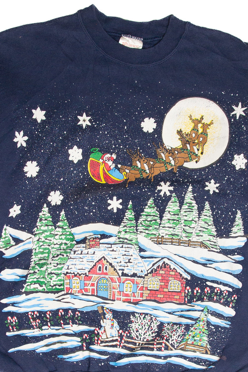 Vintage Blue Holiday Sweatshirt 63050