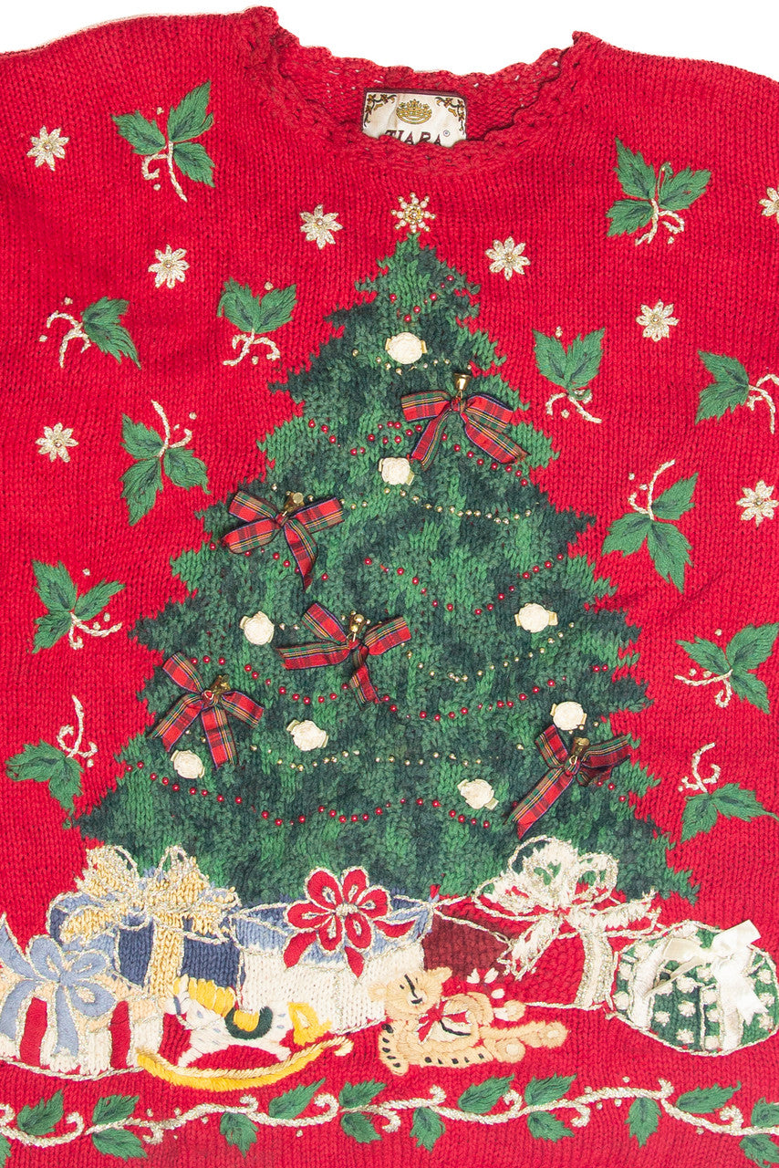 Vintage Red Ugly Christmas Pullover 63300