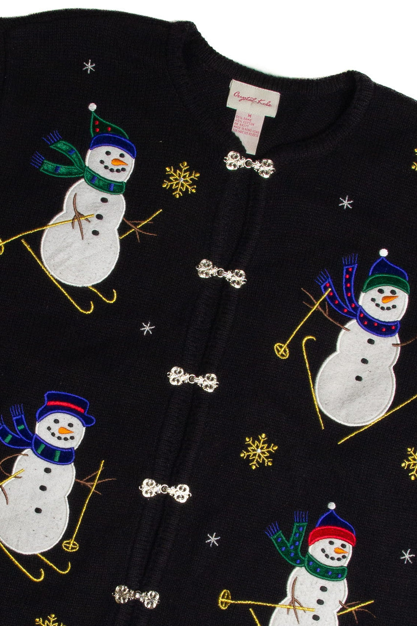 Vintage Black Ugly Christmas Cardigan 62723