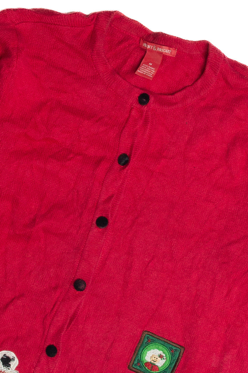 Vintage Red Ugly Christmas Cardigan 62339