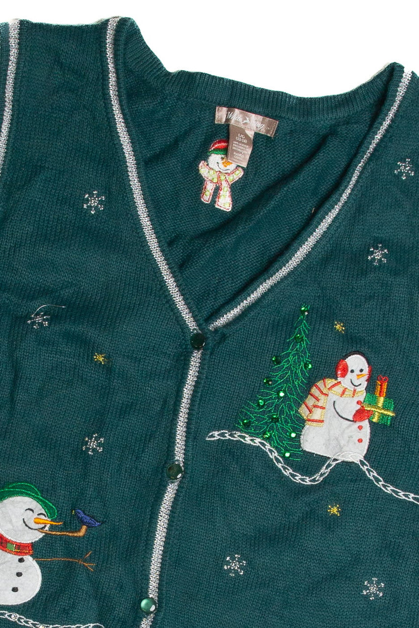 Vintage Green Ugly Christmas Vest 62586