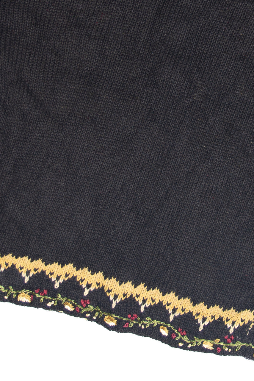 Vintage Black Ugly Christmas Cardigan 63187