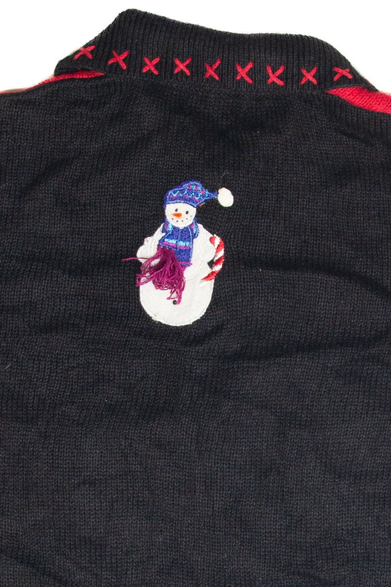 Vintage Black Ugly Christmas Cardigan 63126