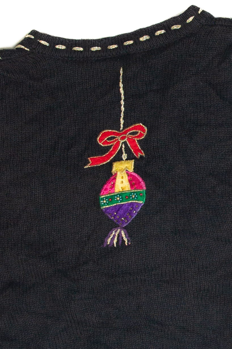 Vintage Black Ugly Christmas Cardigan 63159