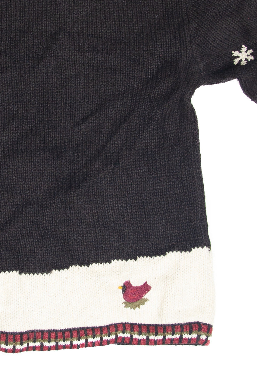 Vintage Black Ugly Christmas Cardigan 63212