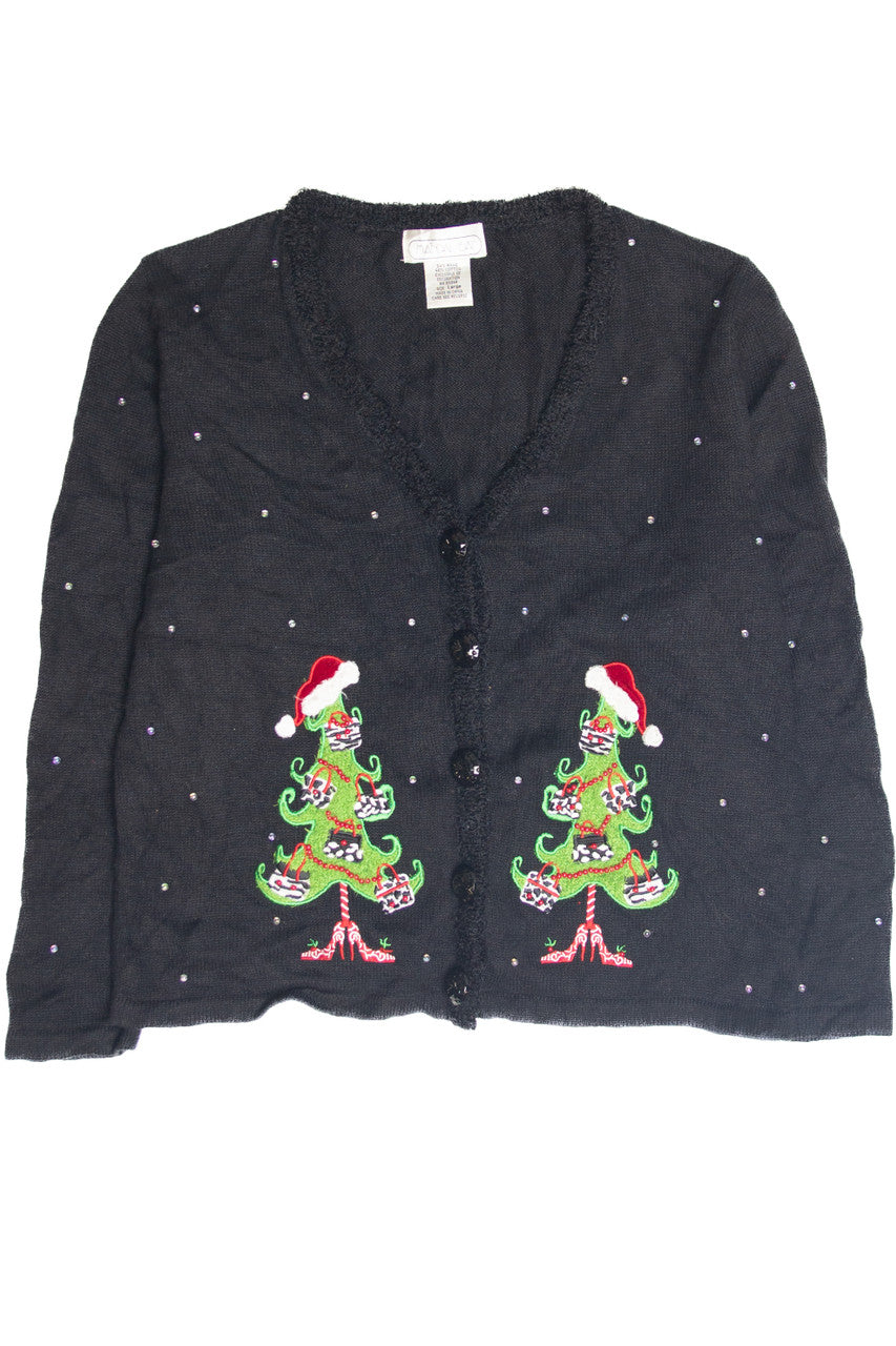 Vintage Black Ugly Christmas Cardigan 63117