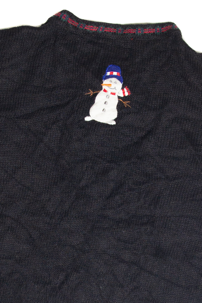 Vintage Black Ugly Christmas Cardigan 63140