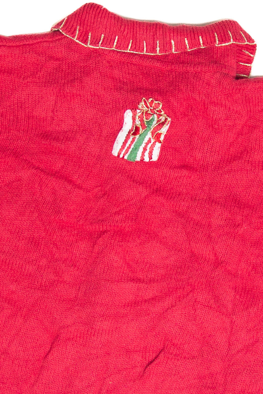 Vintage Red Ugly Christmas Cardigan 63192