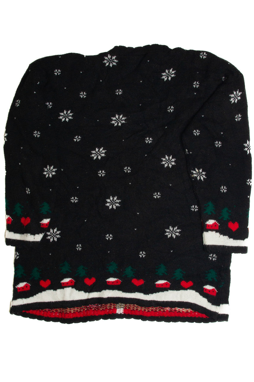 Vintage Black Ugly Christmas Sweater 59607