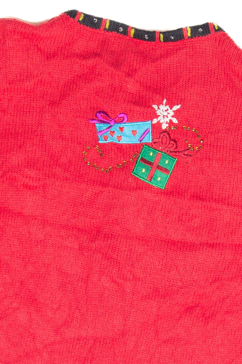 Vintage Red Ugly Christmas Cardigan 63172
