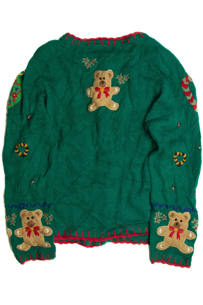 Vintage Green Ugly Christmas Cardigan 59635