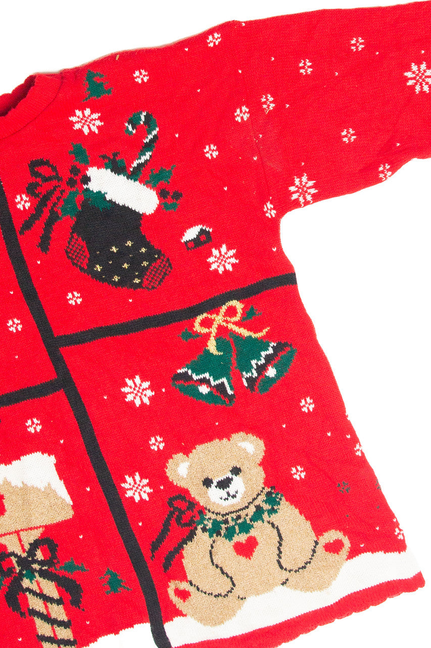 Vintage Red Ugly Christmas Pullover 63261