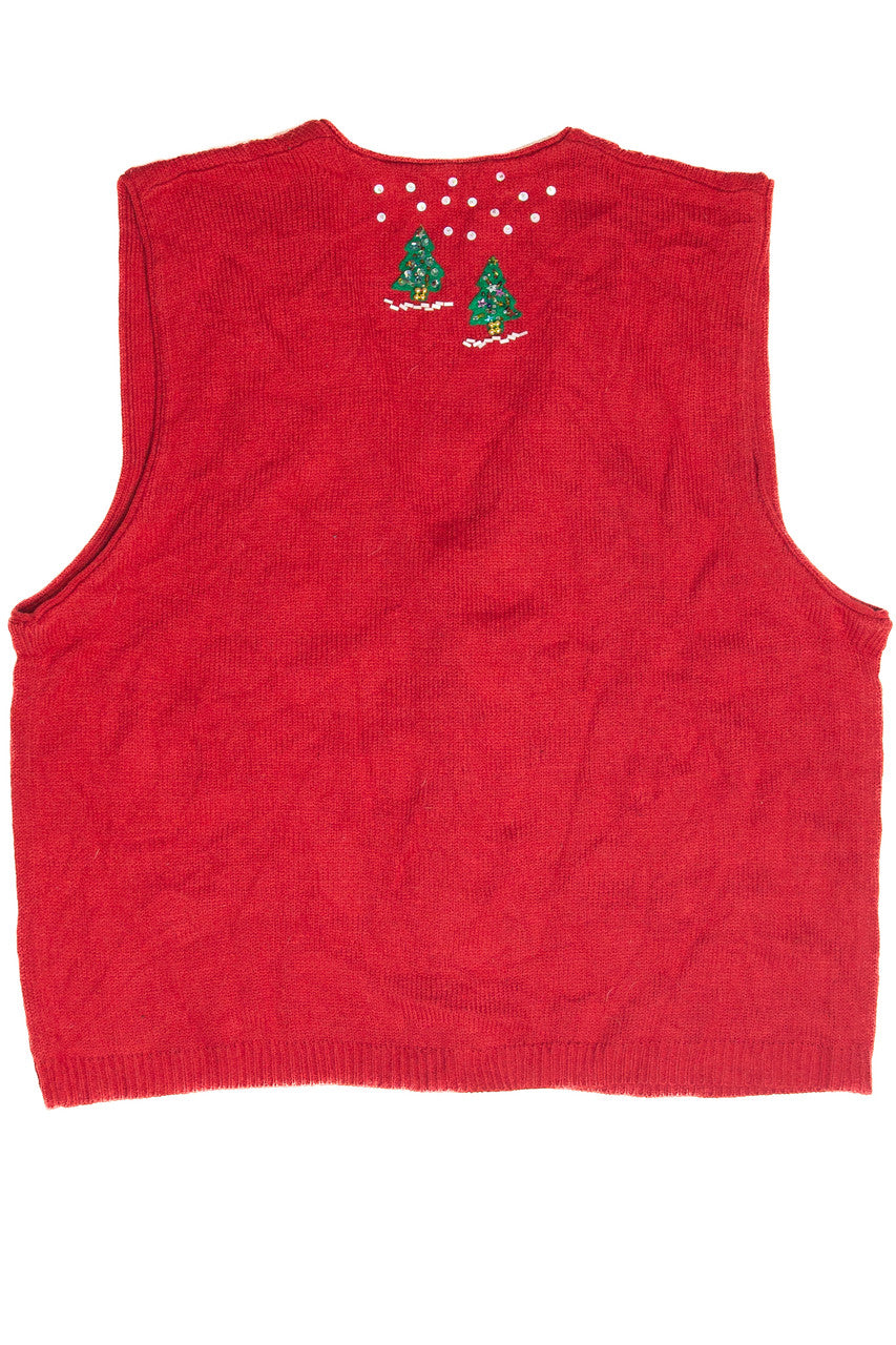 Vintage Red Ugly Christmas Vest 61976