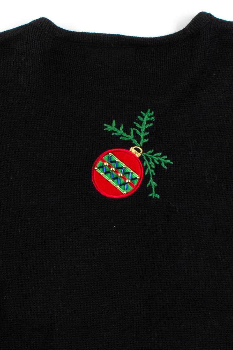 Black Ugly Christmas Cardigan