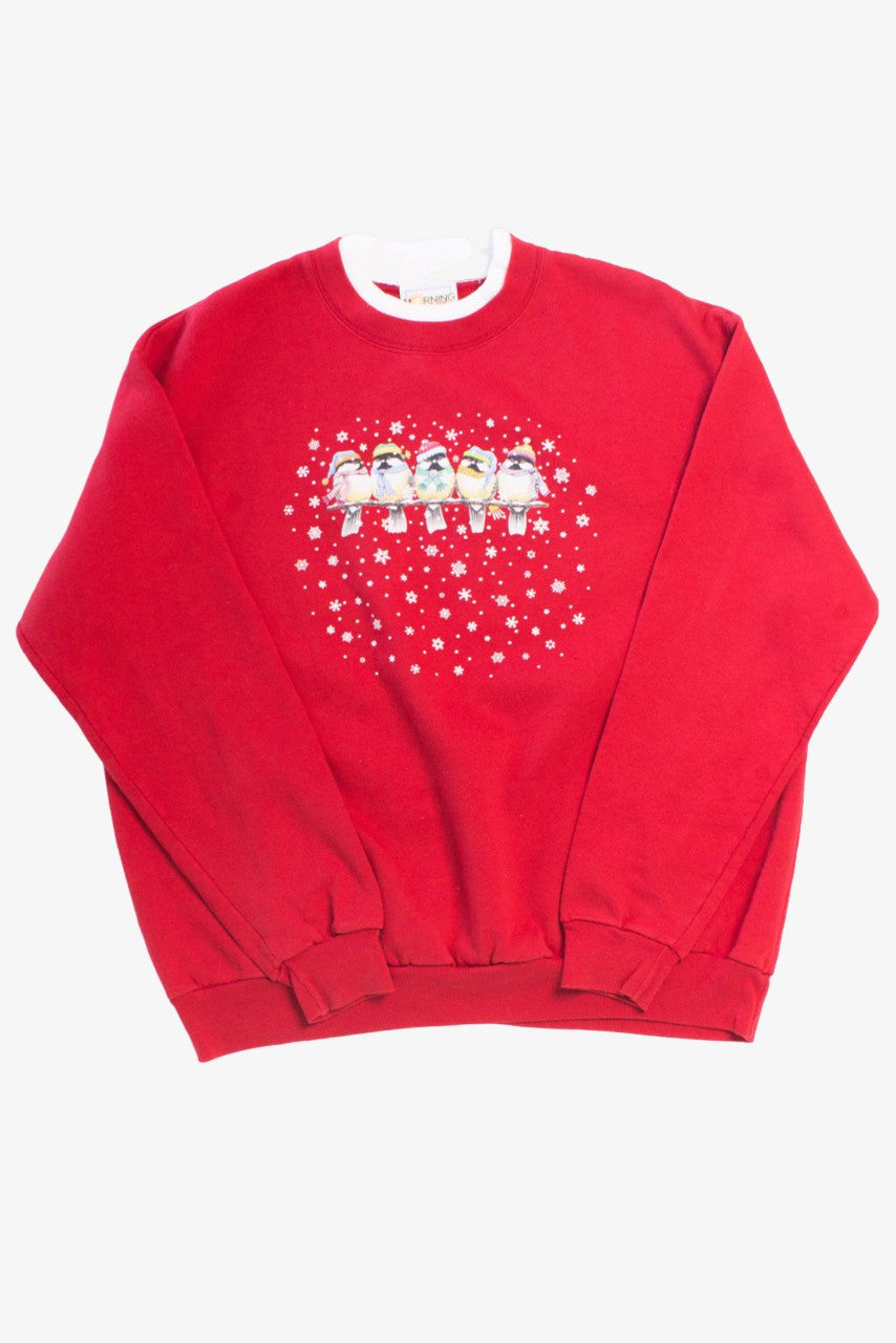 Birds on a Line Ugly Christmas Sweatshirt 55540