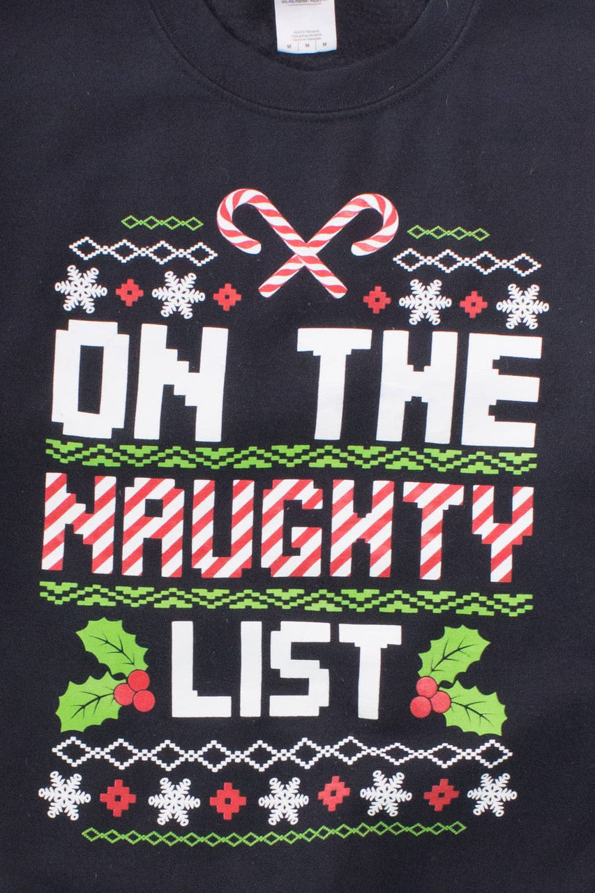 Naughty List Christmas Sweatshirt