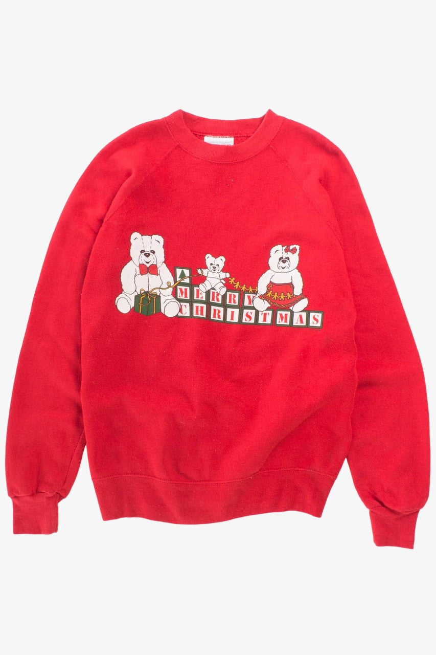 Merry Christmas Bears Vintage Sweatshirt
