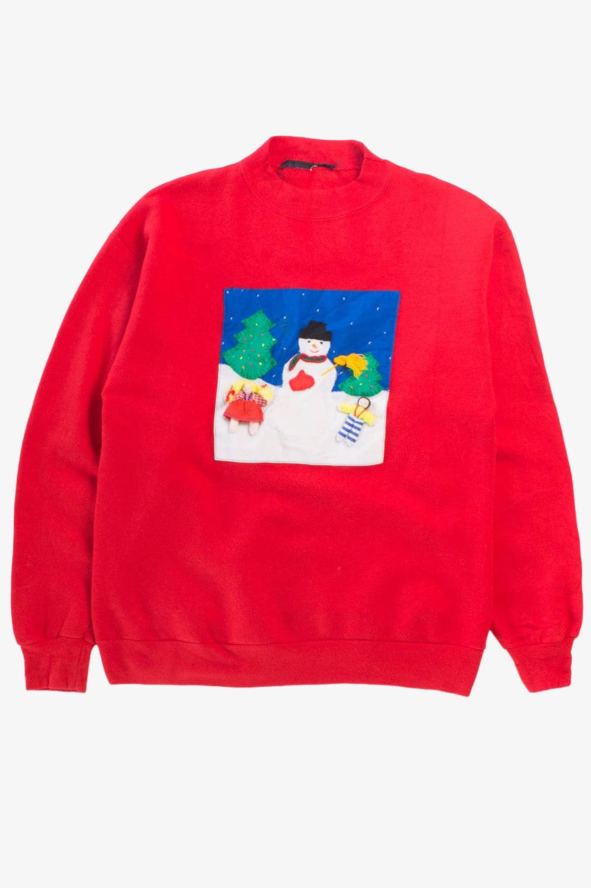 Vintage 3D Graphic Christmas Sweatshirt