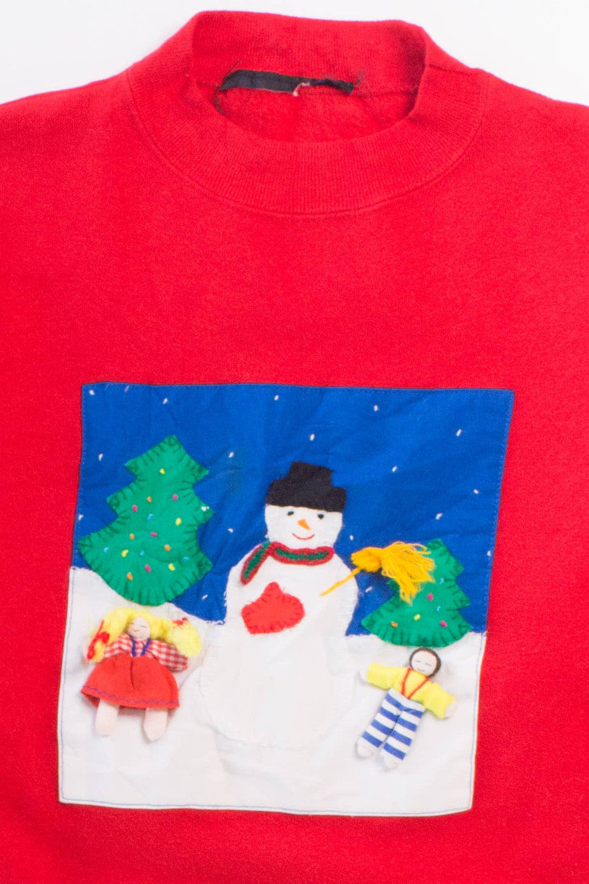 Vintage 3D Graphic Christmas Sweatshirt