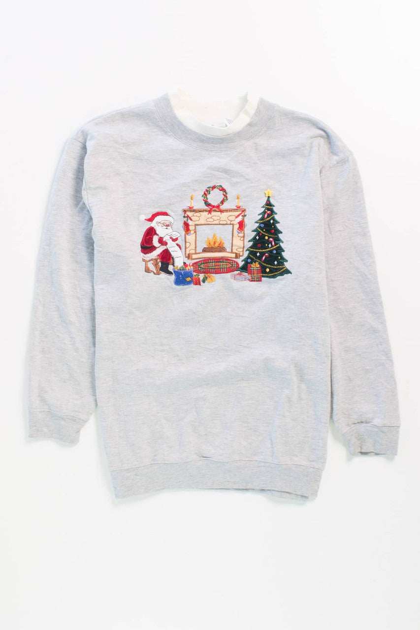 Santa Chillin Vintage Christmas Sweatshirt