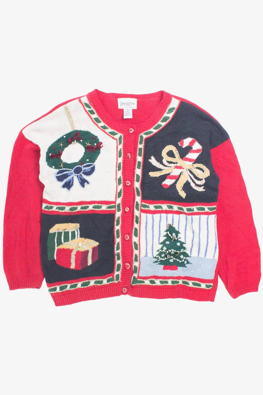Red Ugly Christmas Cardigan 55879