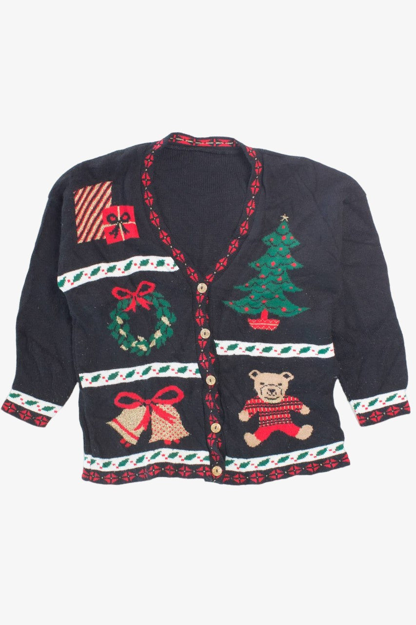 Black Ugly Christmas Cardigan 55905