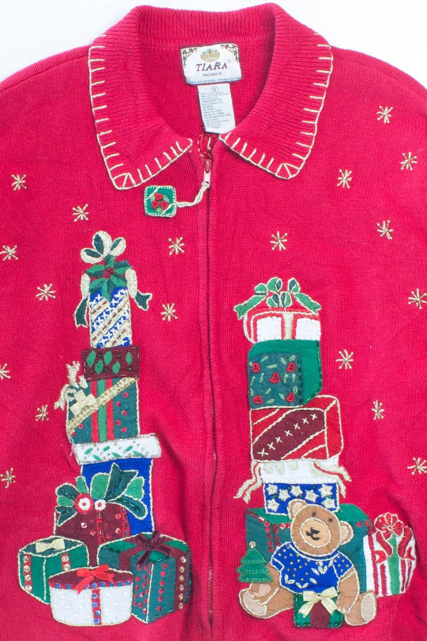 Red Ugly Christmas Cardigan 55930