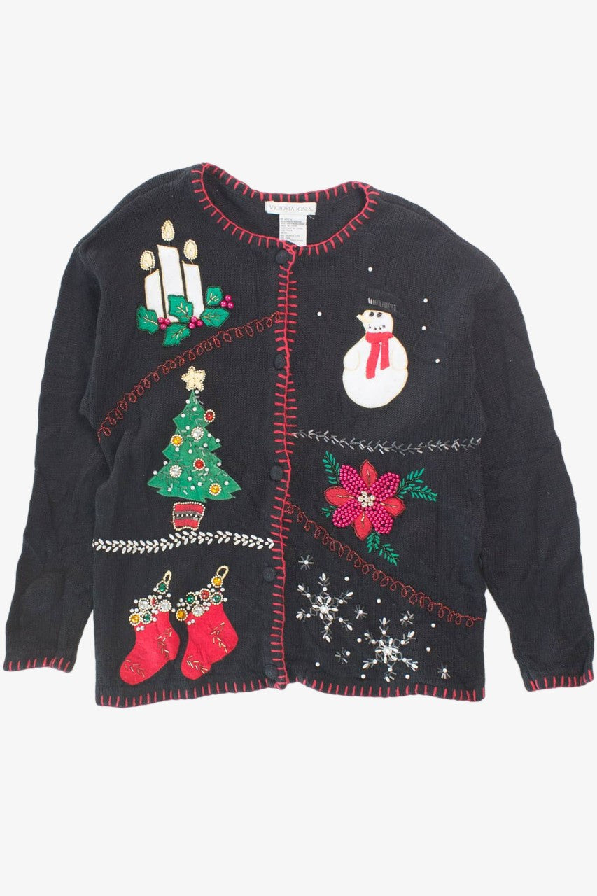 Black Ugly Christmas Cardigan 55931