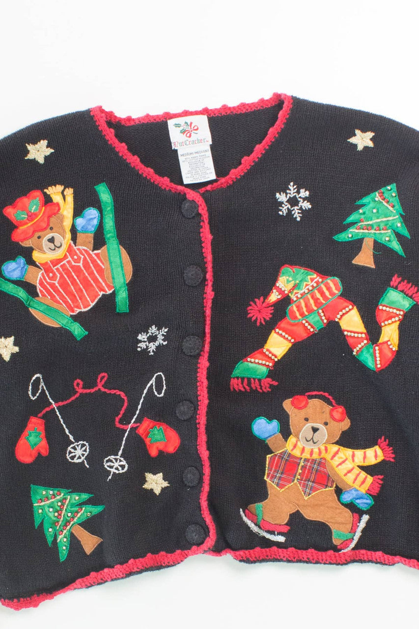 Black Ugly Christmas Cardigan 55934