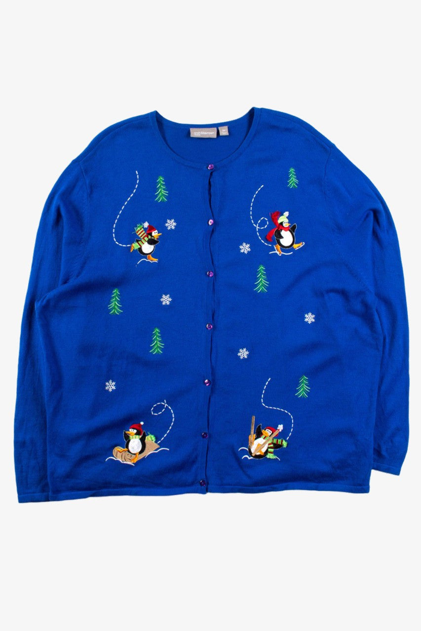 Blue Ugly Christmas Cardigan 56321