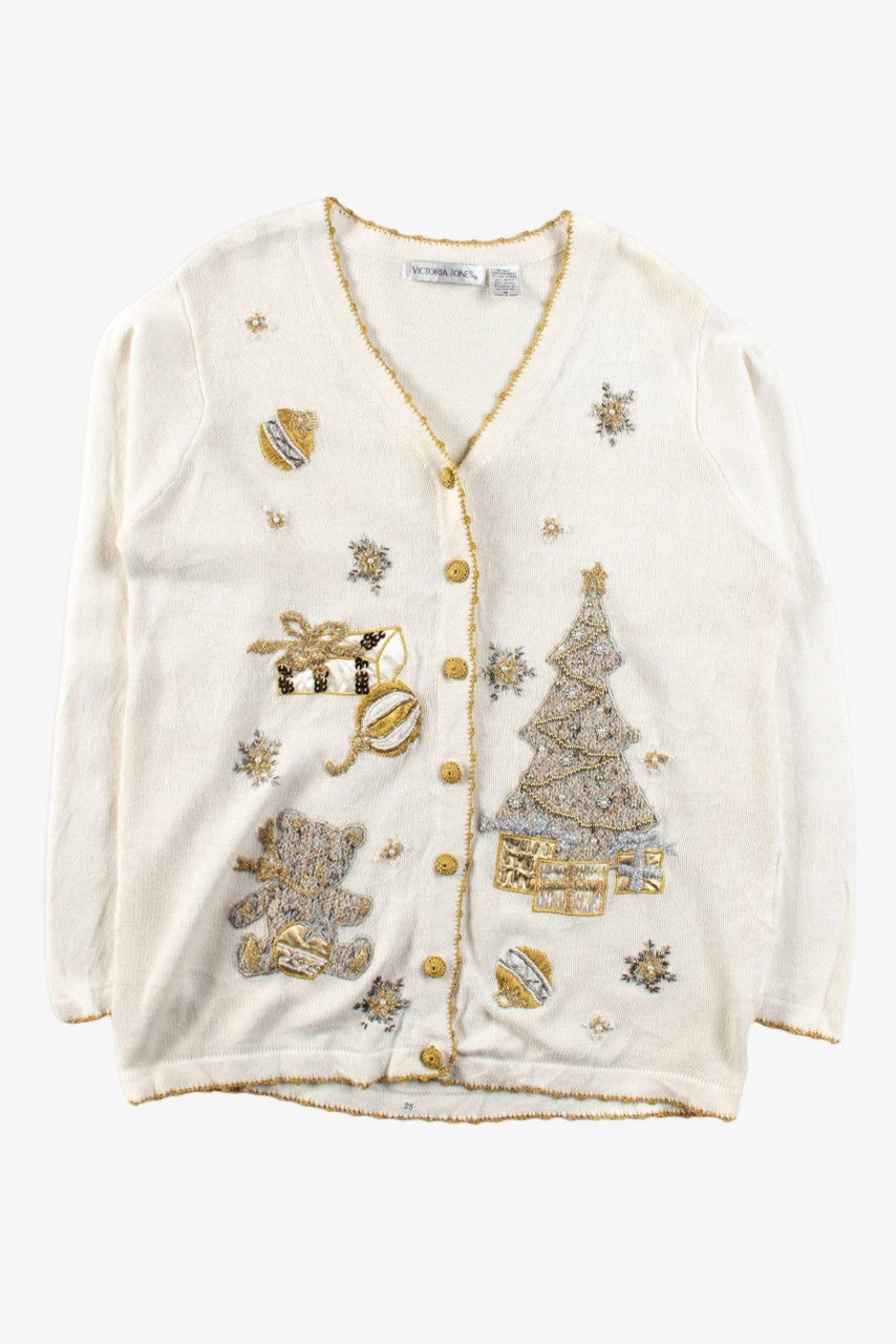 White Ugly Christmas Cardigan 56330