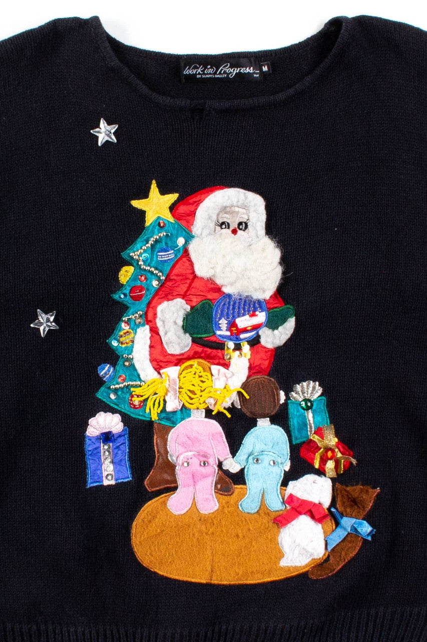 Black Ugly Christmas Pullover 56342