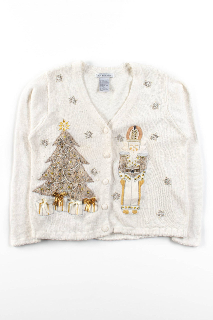 White Ugly Christmas Cardigan 56349
