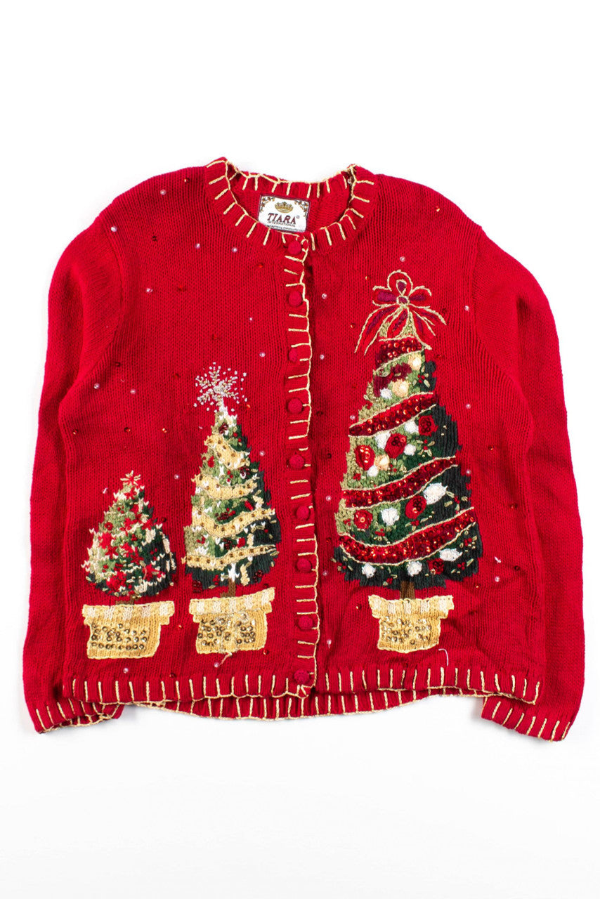 Red Ugly Christmas Cardigan 56357