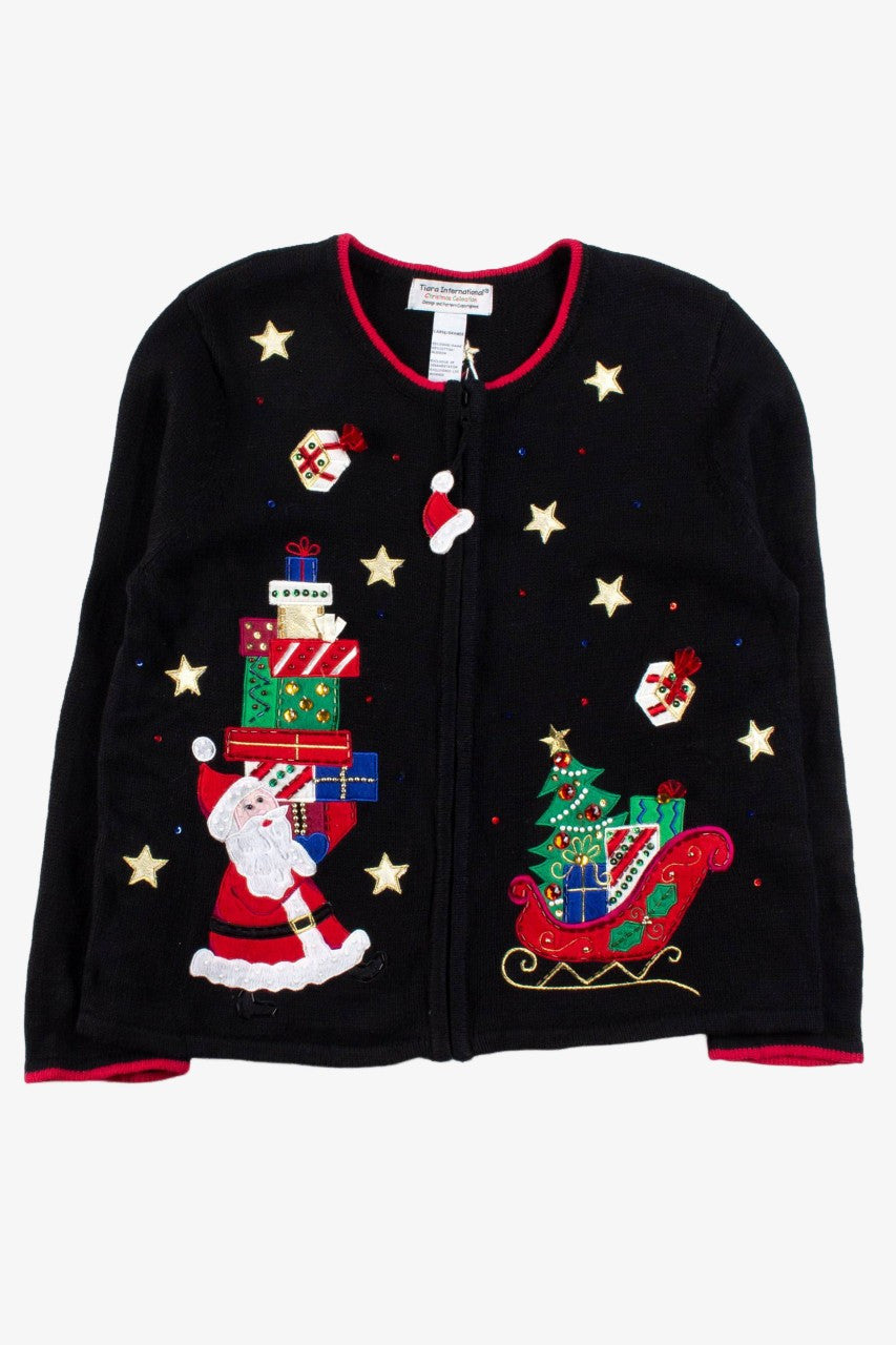 Black Ugly Christmas Cardigan 56388