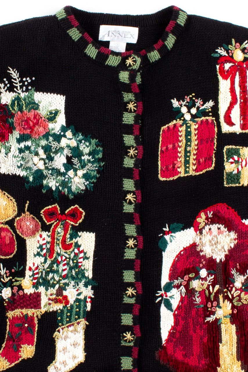 Black Ugly Christmas Cardigan 56398