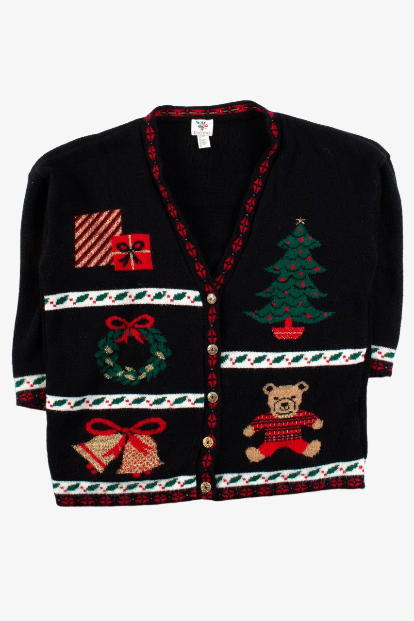 Black Ugly Christmas Cardigan 56433