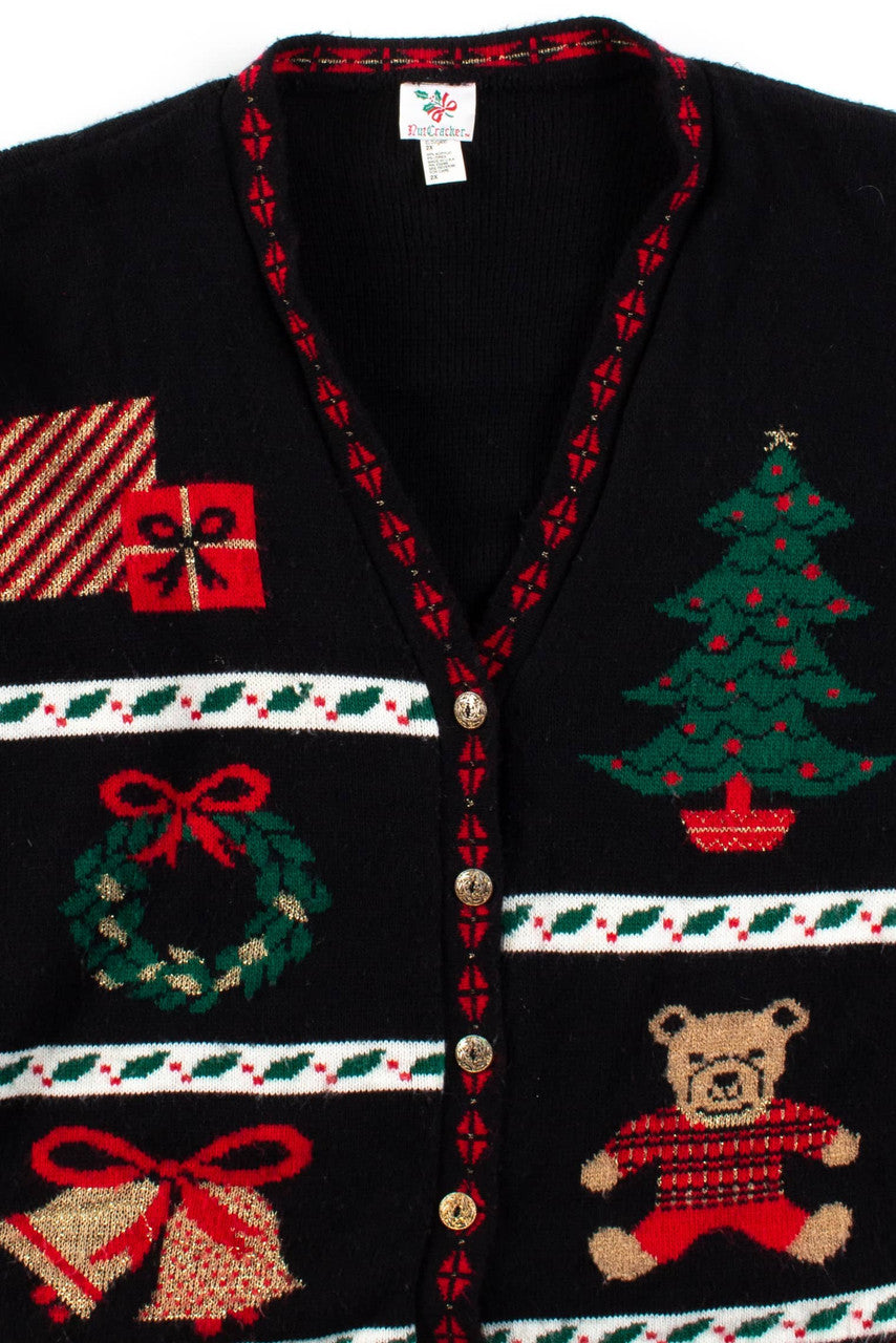 Black Ugly Christmas Cardigan 56433