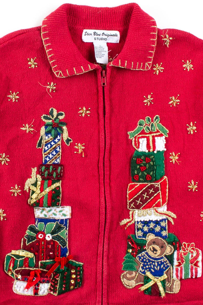 Red Ugly Christmas Cardigan 56464