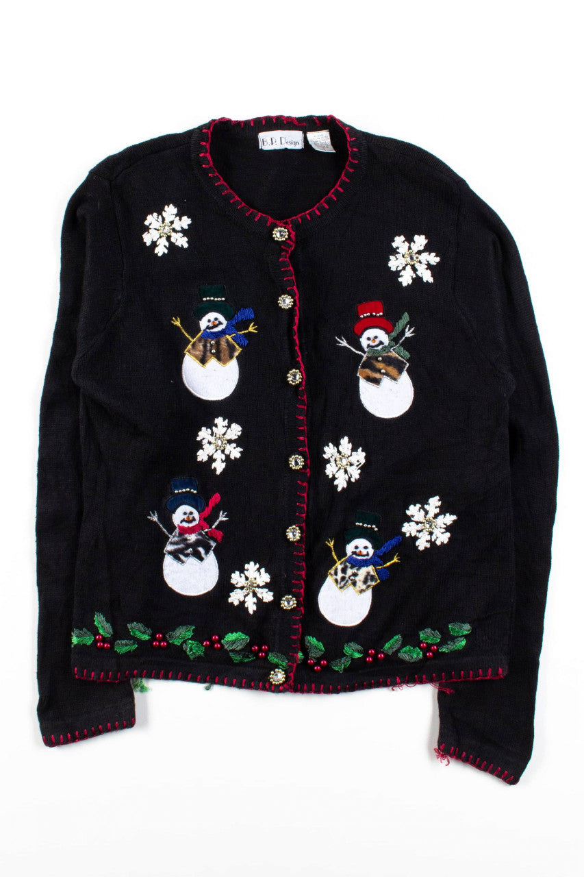 Black Ugly Christmas Cardigan 56477