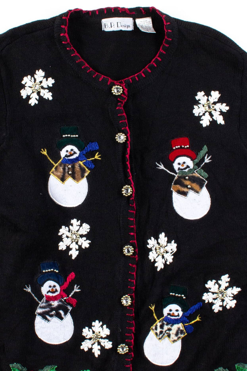 Black Ugly Christmas Cardigan 56477