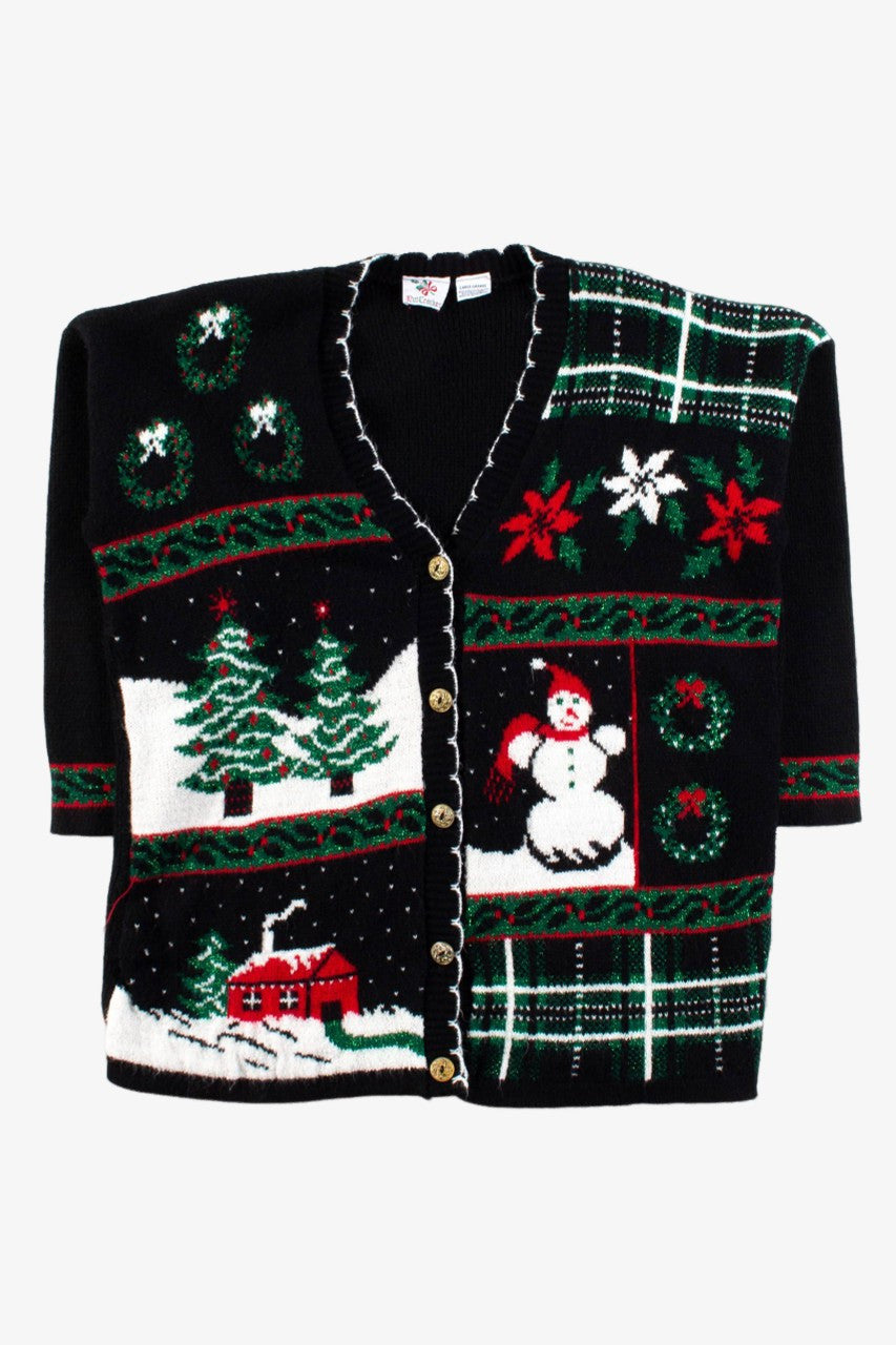 Black Ugly Christmas Cardigan 56485