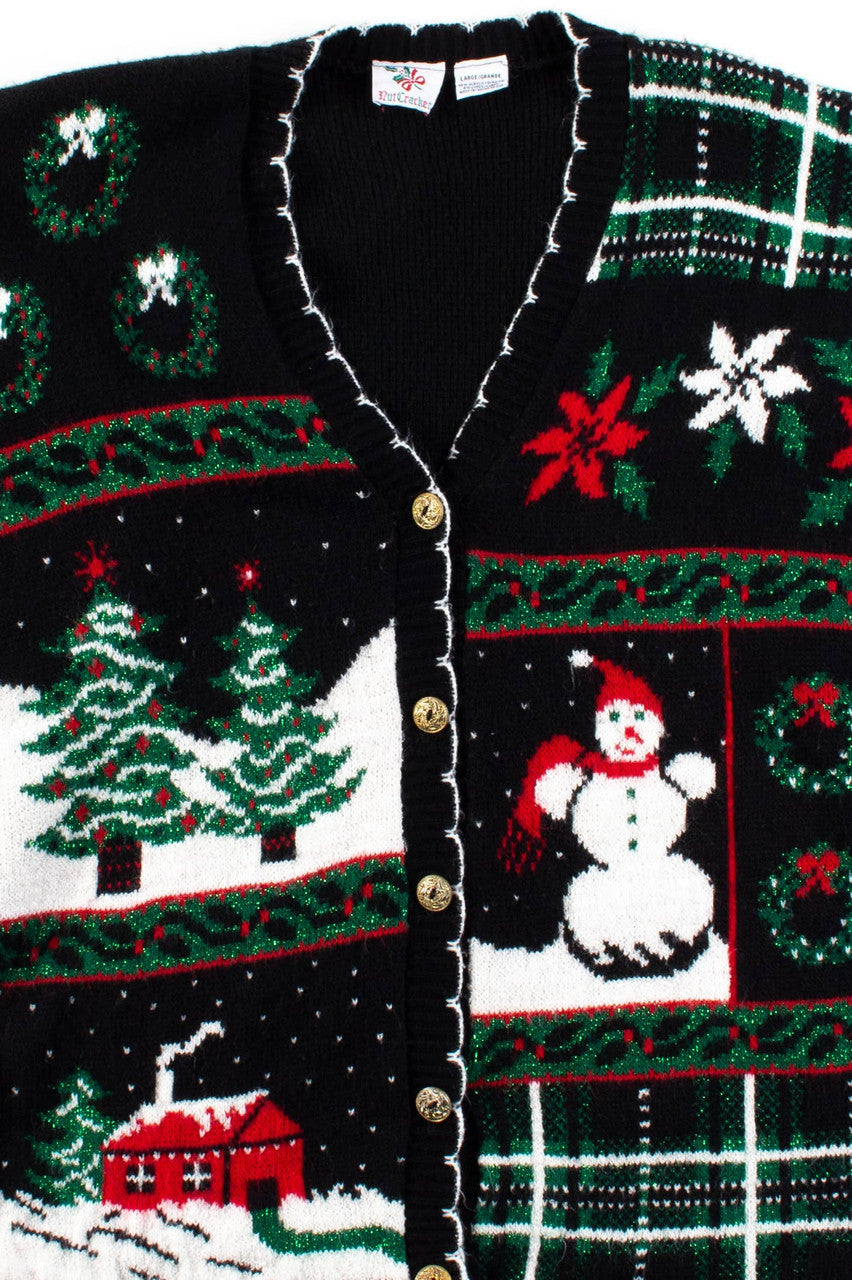 Black Ugly Christmas Cardigan 56485