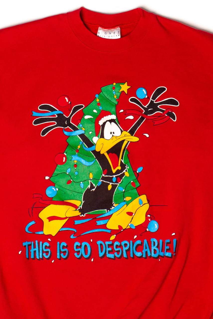 Vintage Daffy Duck Christmas Sweatshirt (1994)