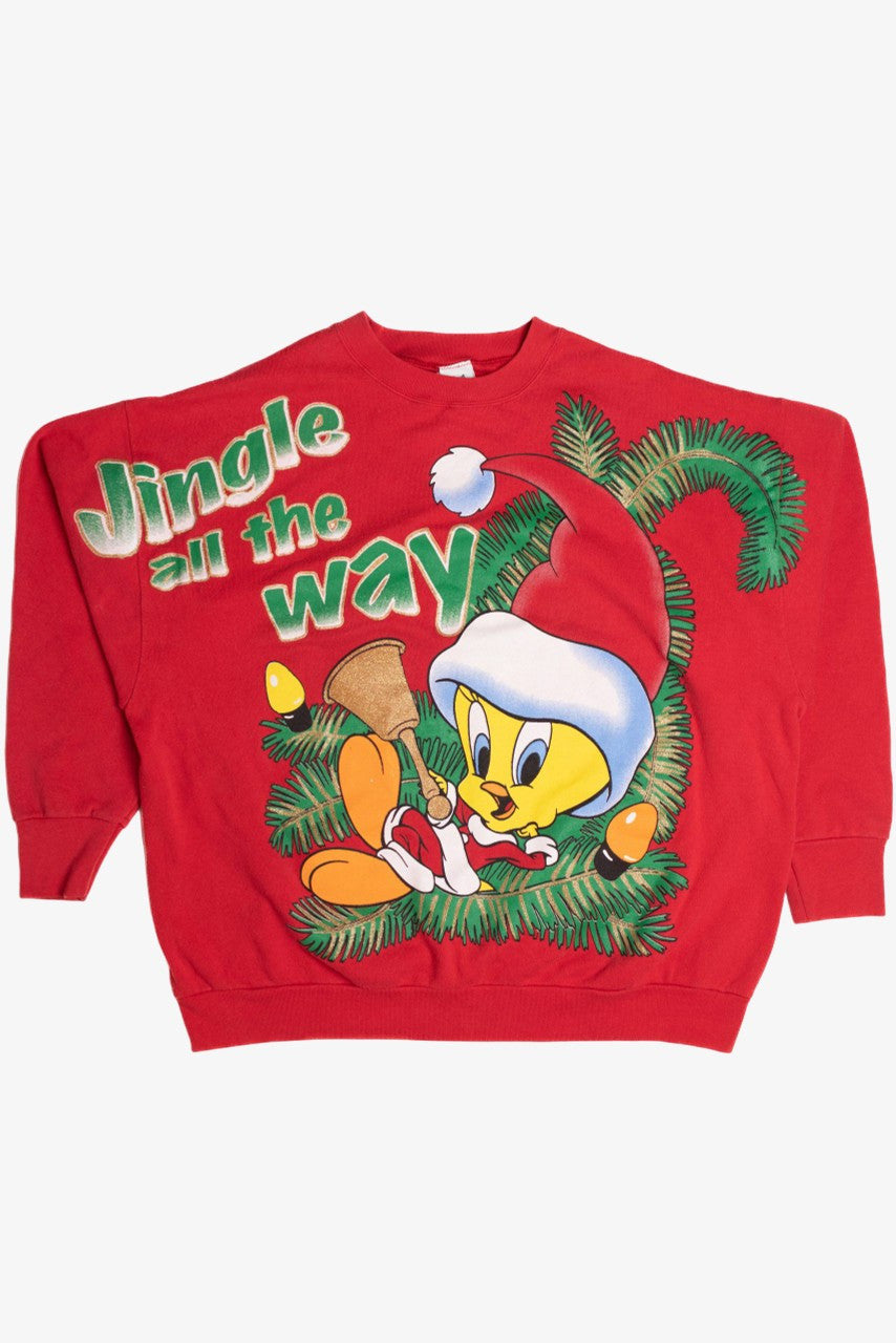 Tweety Bird Ugly Christmas Sweatshirt