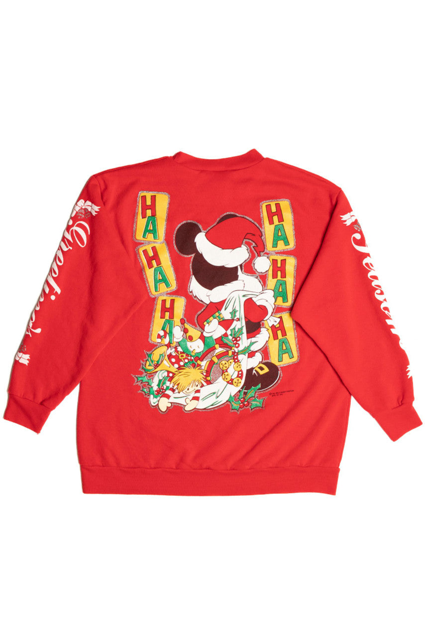 Soft Mickey Mouse Christmas Sweatshirt